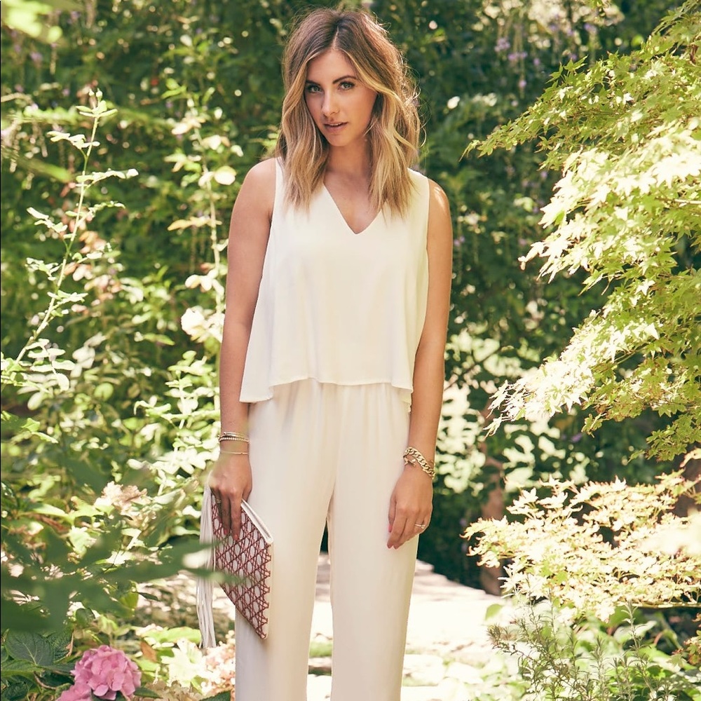 Cupcakes and Cashmere Goddess Tiered Top Jumpsuit